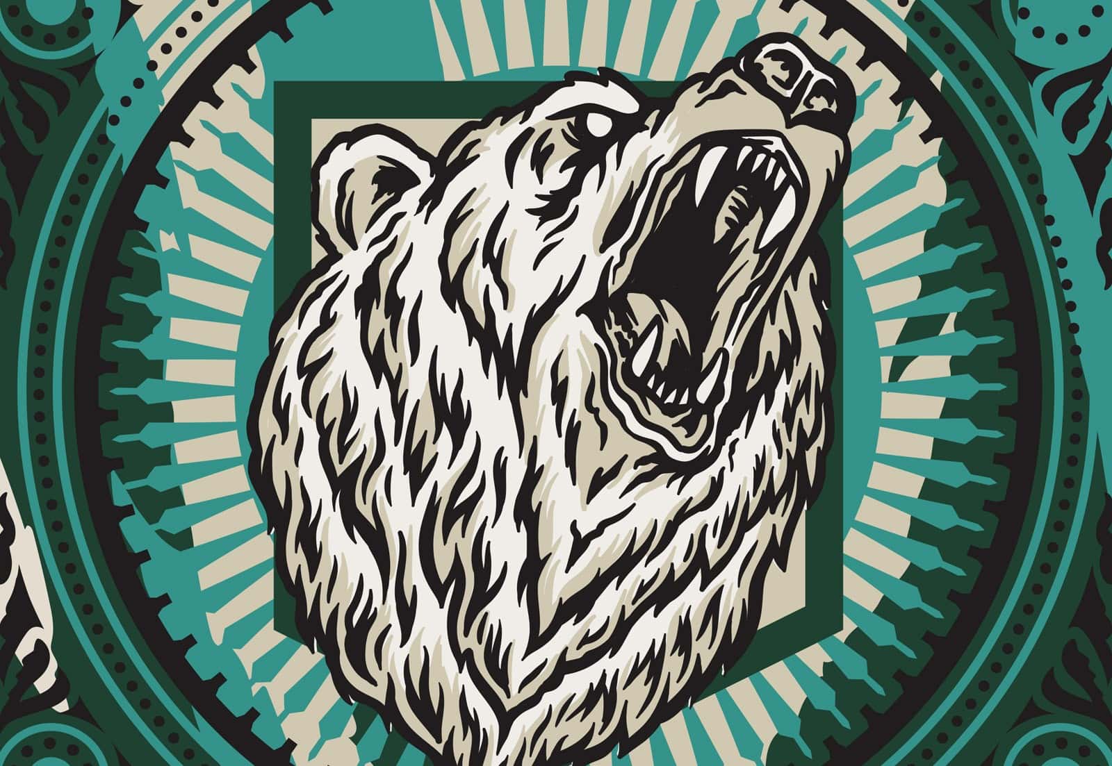 Digital concept of SPEC's grizzly bear mural
