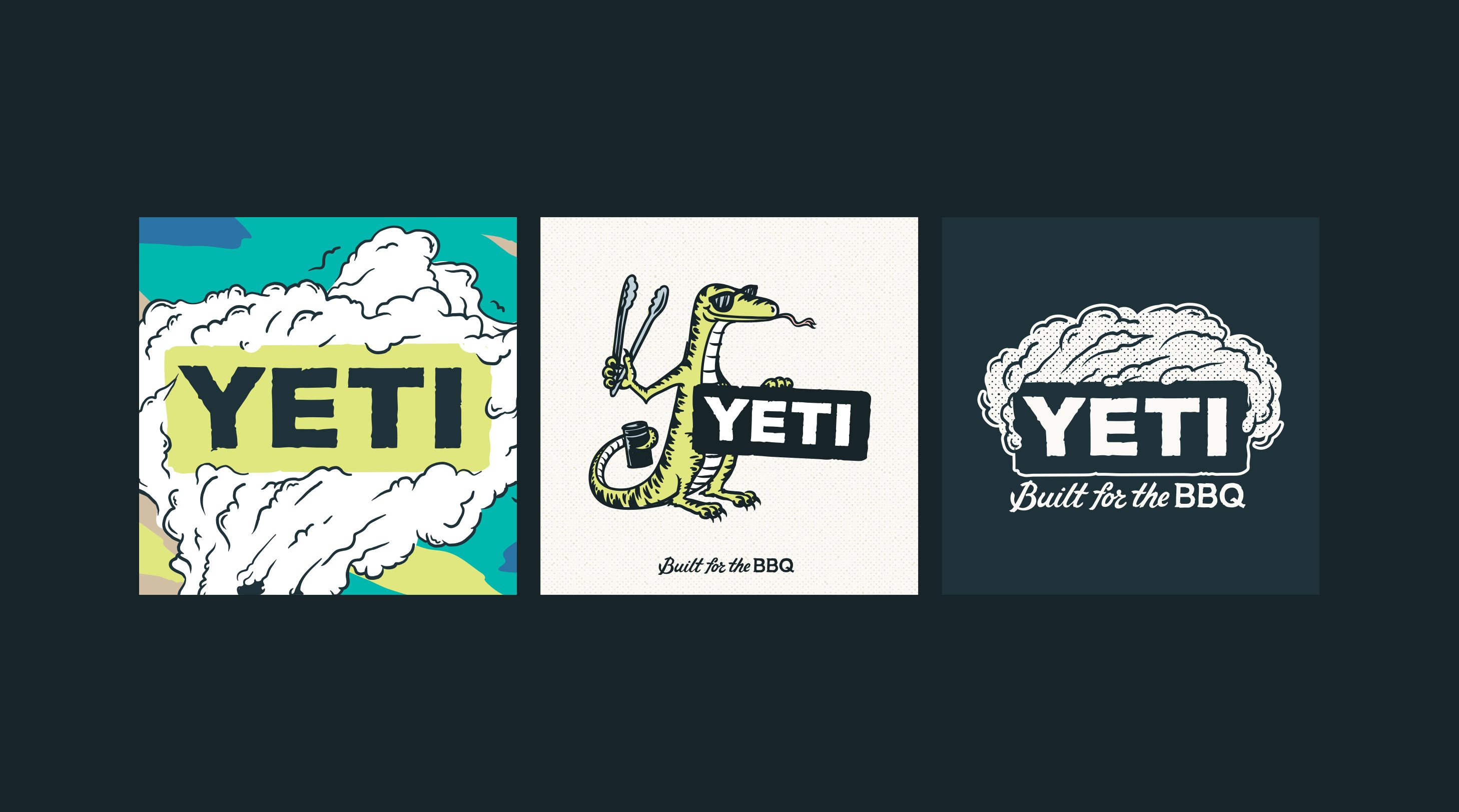 Illustration tiles for the Yeti Esky Campaign