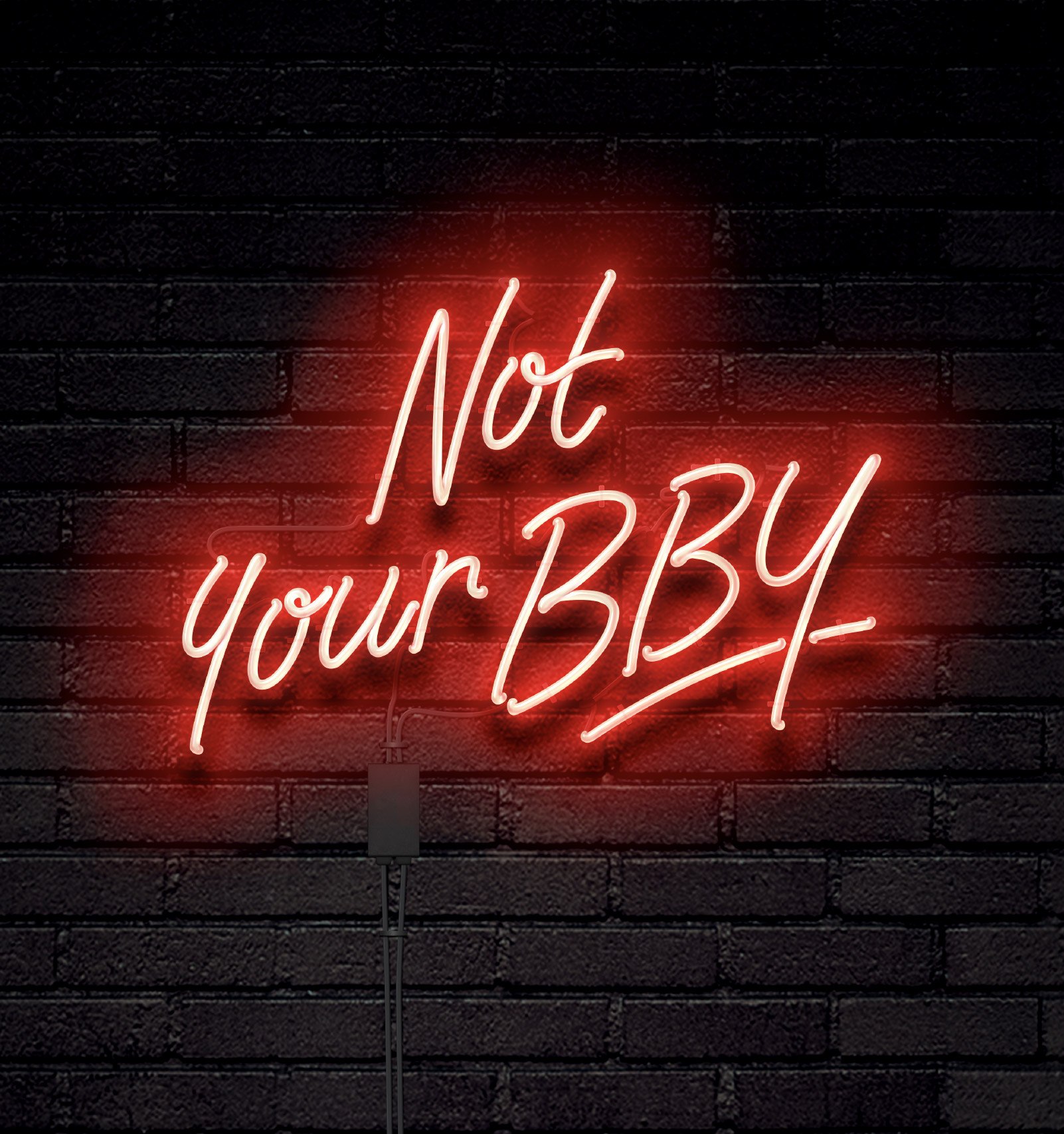 Not-Your-BBY-Neon_Branding_Gold-Coast-Graphic-Design
